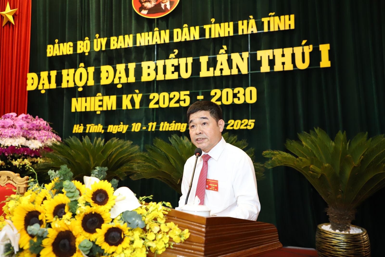Trưởng Ban Quản lý KKT tỉnh Trần Việt Hà tham luận chủ đề đẩy mạnh thu hút đầu tư vào khu kinh tế, khu công nghiệp gắn với phát triển khu vực kinh tế tư nhân nhằm thúc đẩy tăng trưởng và chuyển dịch cơ cấu kinh tế. bqbht_br_11.jpg